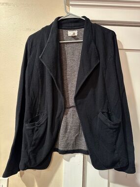 Caslon Black Knit Open Cardigan